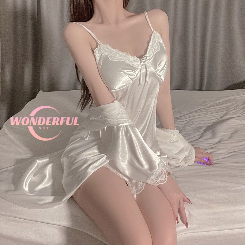 Váy ngủ gợi cảm đêm tuyệt vời Ren Vải thoải mái (H1001)
