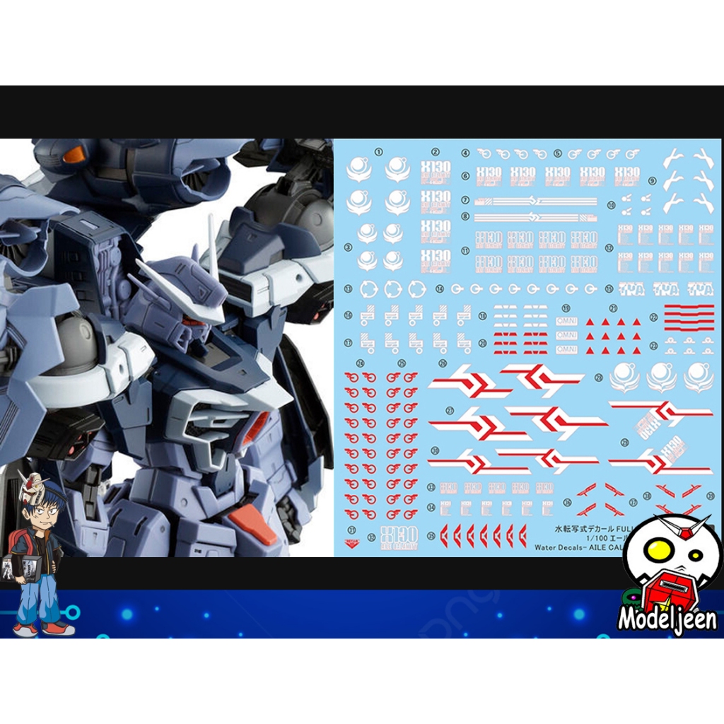 (Decal Ma) Decal Nước 102 FM1 / 100 Aile Calamity Gundam