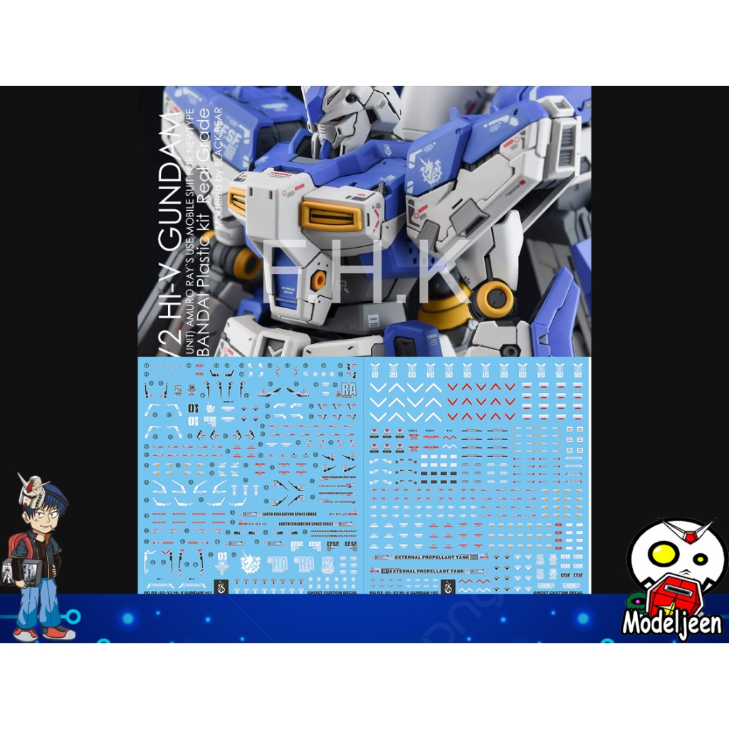 (Decal Ma) Decal Nước 076 RG1 / 144 Hi-Nu Gundam