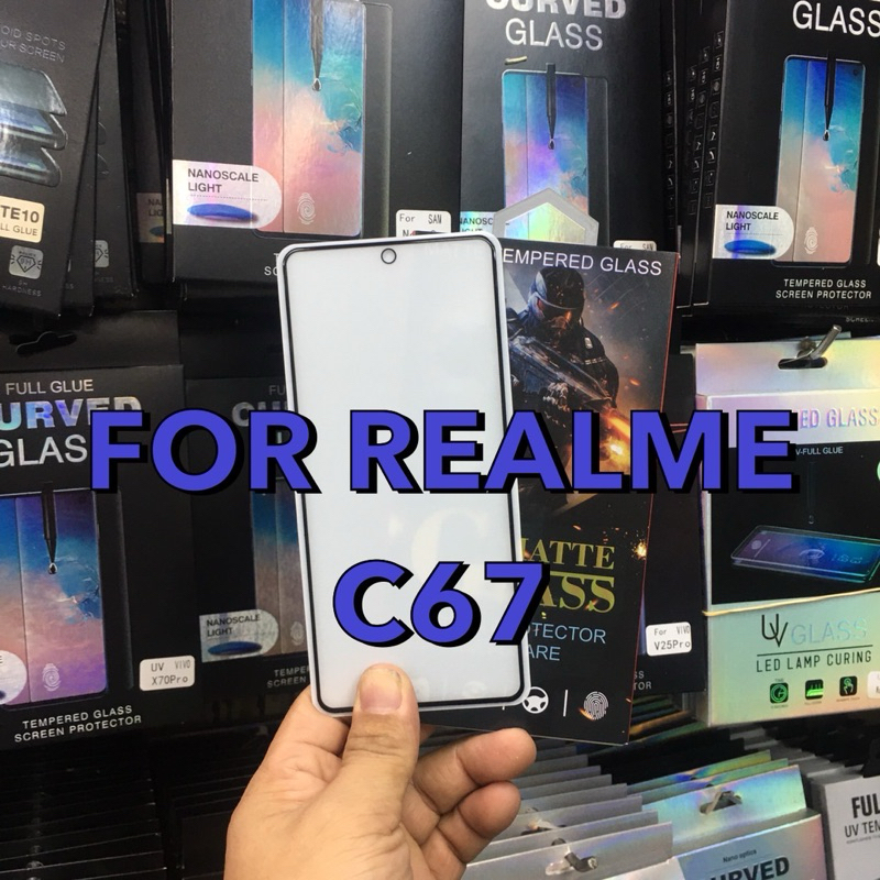 Mẫu bảo vệ màn hình MATTE Realme C67 (4G) / Phim Realme C67 (5G) (MATTE) kèm thiết bị lắp đặt