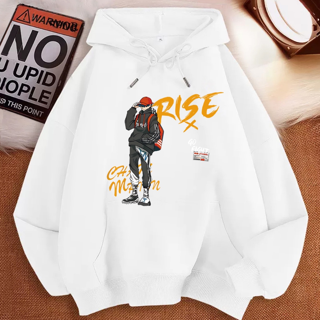 Áo Hoodie dài tay L484 Vải mềm mại và thoải mái Họa tiết đẹp và thời trang cho cả nam và nữ. Lỗ bán 