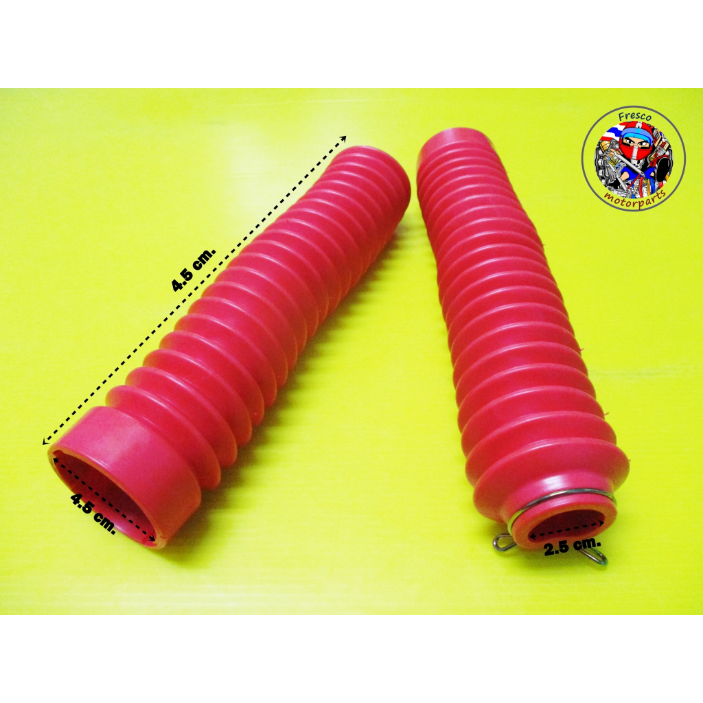 Cao su giảm xóc có đầu dây màu cam HONDA MTX MTX125 MTX200 Boot phuộc trước "Cam" & Dây đeo thắt lưn