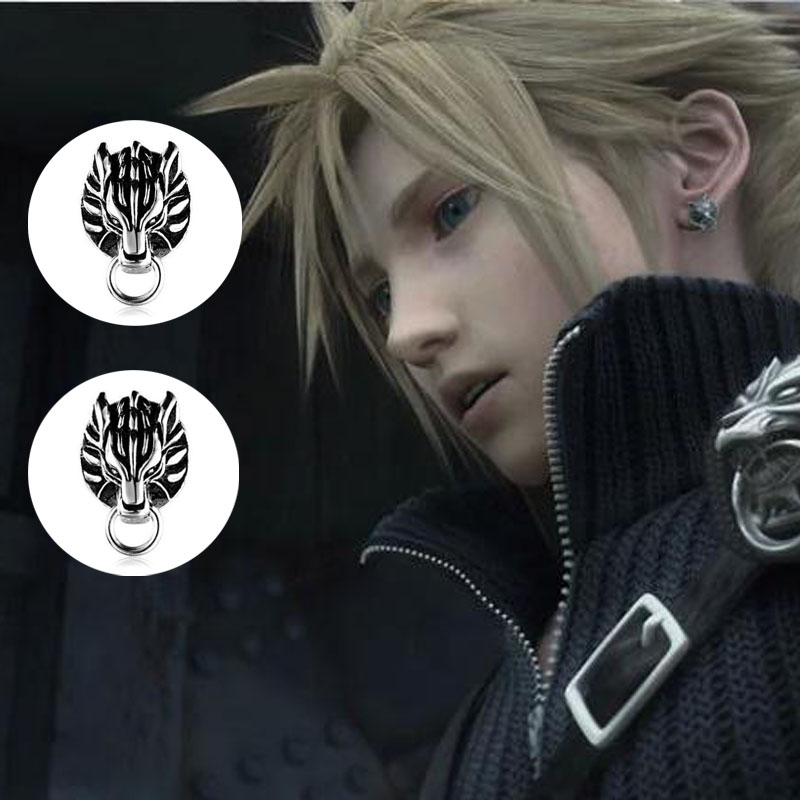 Bông tai Cosplay Cloud Strife Wolf (Khuyên tai) Final Fantasy 7