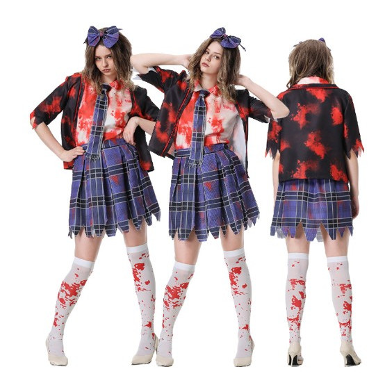 Halloween Zombie Ma Trường Trang Phục Cosplay