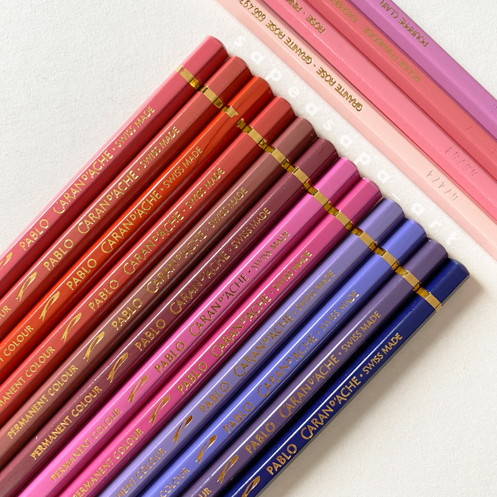 Caran Dache Pablo (Part Pink-Purple-Red)