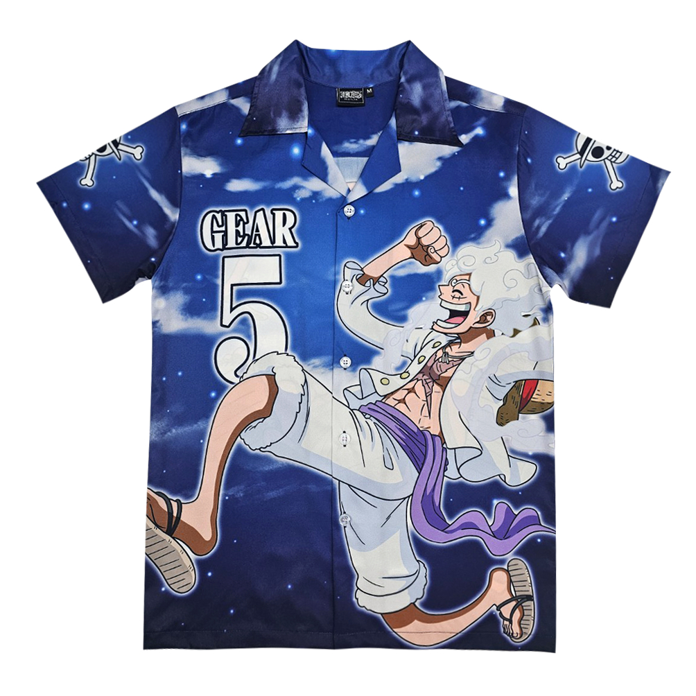 Áo sơ mi Dexreme Hawaii One Piece Gear5 Joyboy Luffy Gear 5