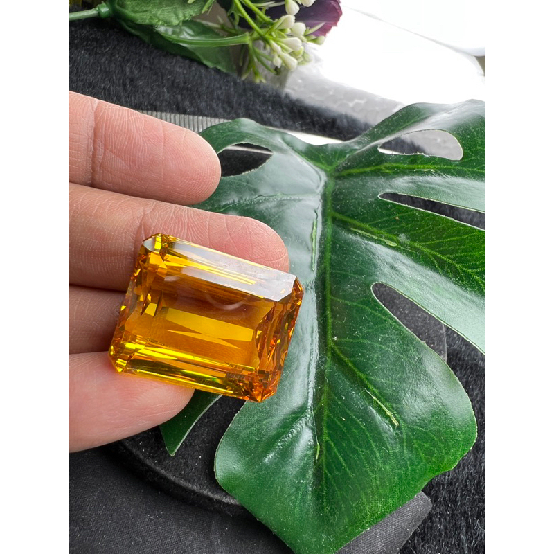 CZ khối zirconia Diamond 20x25 mm- 1 chiếc (CZ Diamond) Màu Nga Hình Vàng 20x25 mm (1 Cái) BRILLIANT