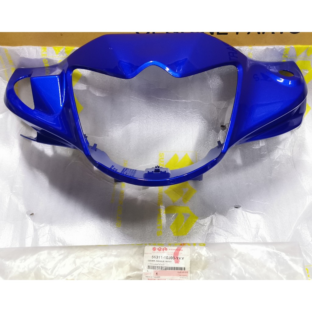 Vỏ tay lái phía trước (Xanh dương) Shogun Axelo SUZUKI 56311-10J00-YKY FL125FS-J Bộ mặt nạ màu