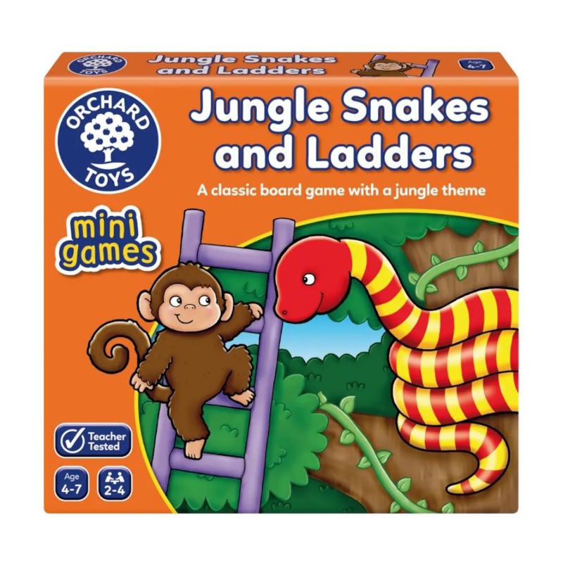 Jungle Snakes & Thang Trẻ Em Board Game 4-7 Tuổi Thang Rắn (Đồ Chơi Orchard)