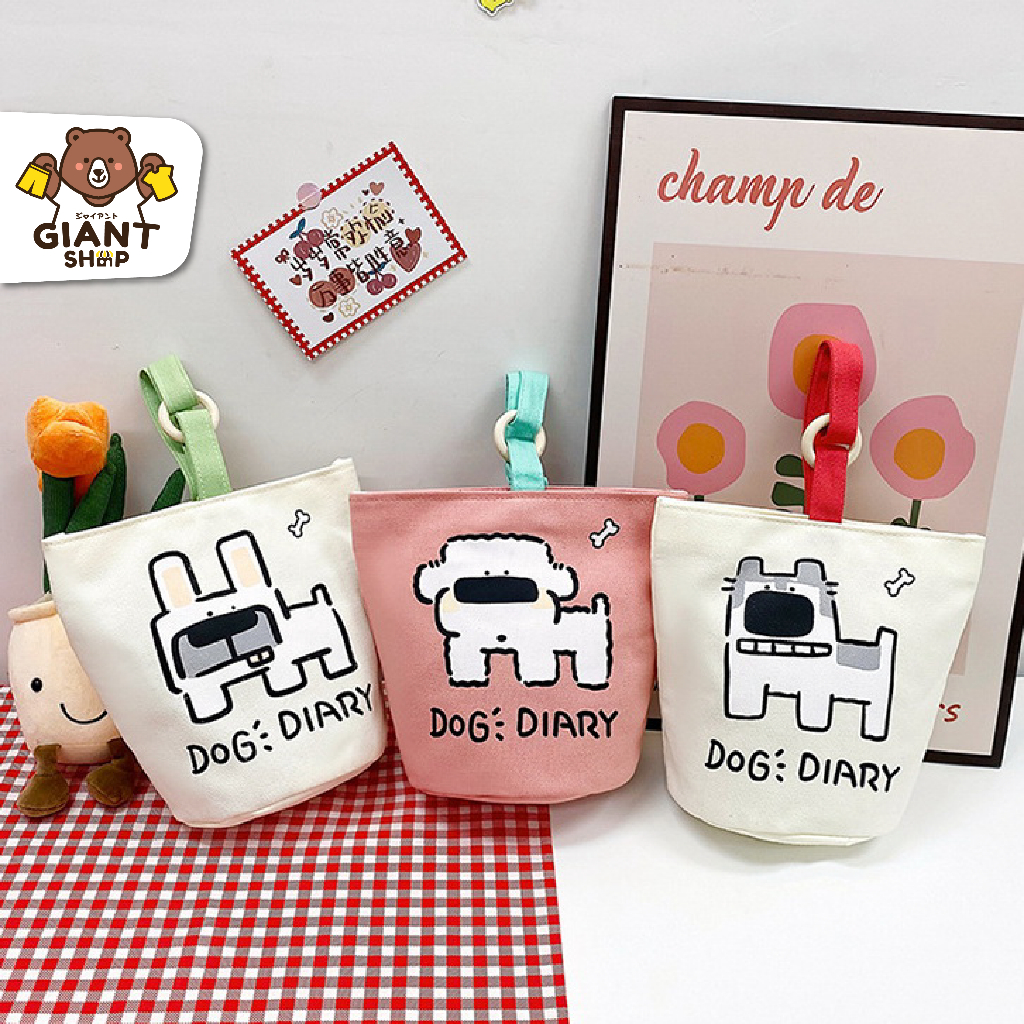 BAOTSHOP Túi vải DOG DIARY Model (O-1539)
