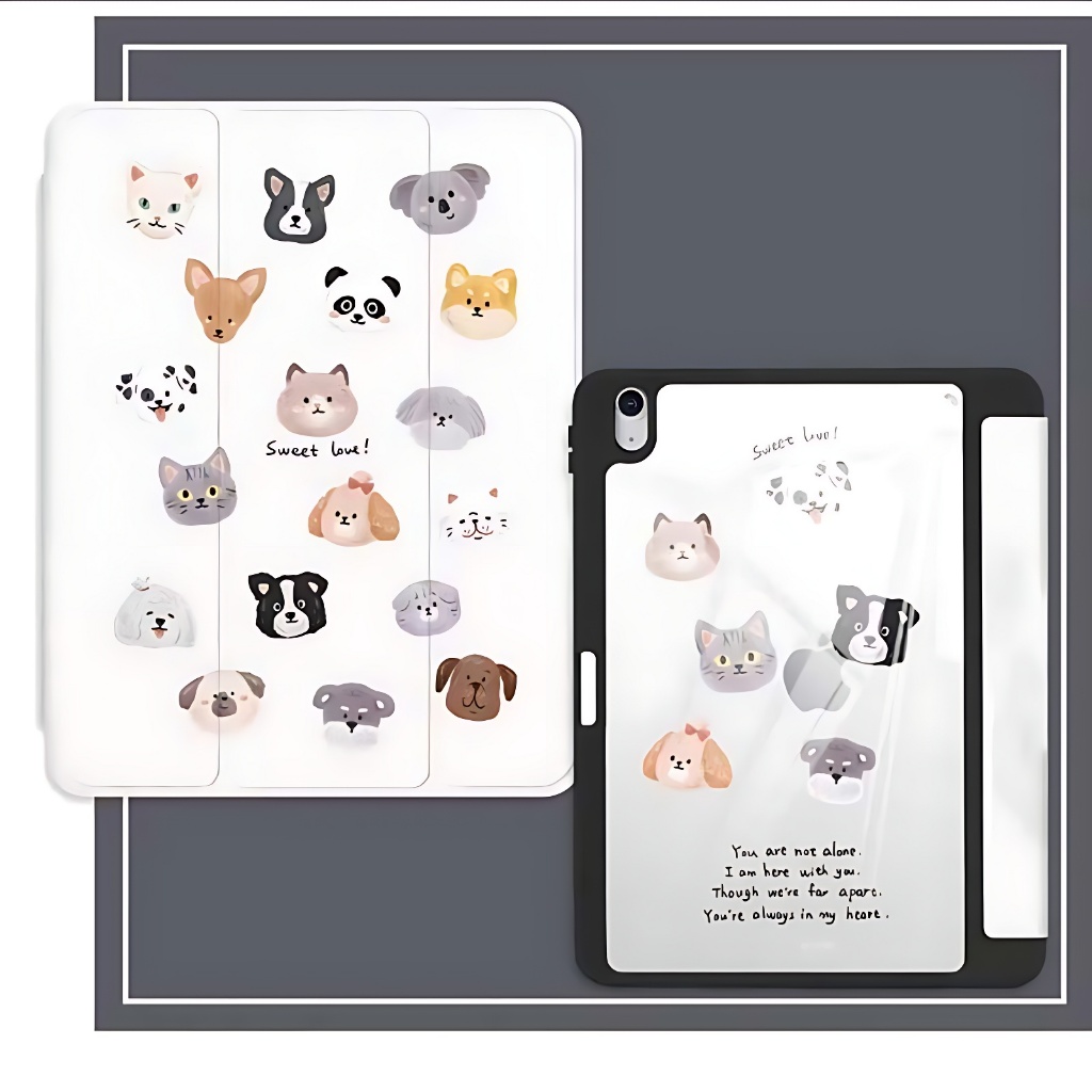 Ốp lưng Ipad Gen10 PC Air5 Air4 Pro 2021 10.2 Puppy Acrylic Gen9 Gen8 gen6 gen5 gen6 9.7