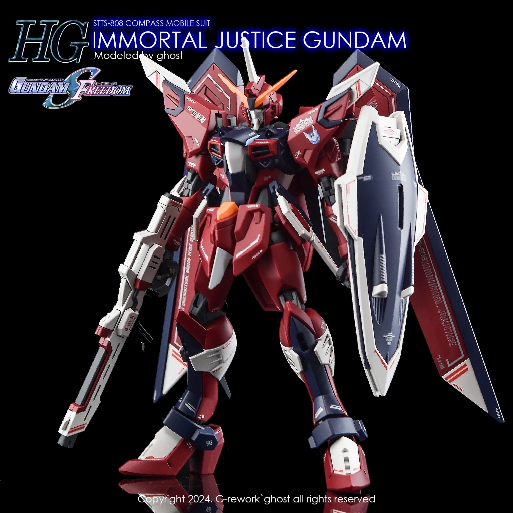 Decal Nước [HG] [SEED] JUSTICE GUNDAM IMMORTAL JUSTICE Từ G-Rework