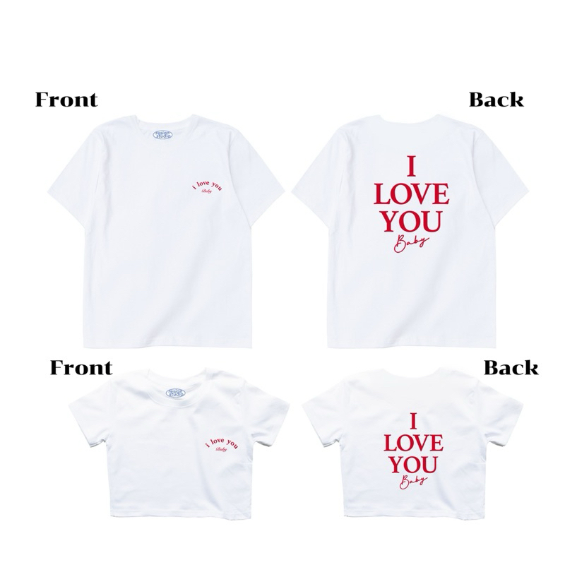 Studio từ chức - crop & oversize ❈ i love you baby