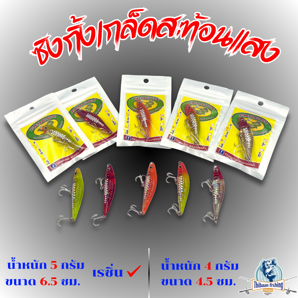 Cân phản quang mồi câu cá [Size 6.5 Cm.weight 5 Gram / Size 4.5 4 Gram] -ThiBaanFishing