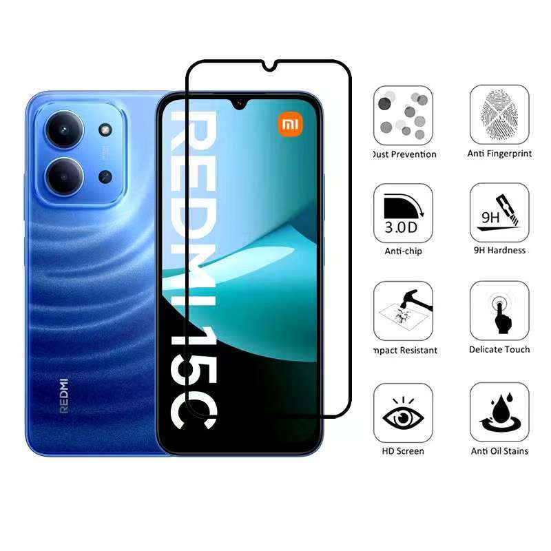 REDMI 15 / Poco C85 / REDMI 15C Phim Kính Toàn Màn Hình Xiaomi 15C / Xiaomi 15C