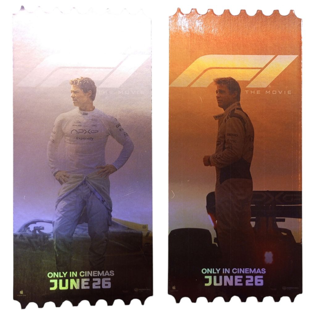 Vé Nhấp Nháy F1 The Movie 2025 F1 The From SF Cinema Collectible The F1 Brad Pitt Pit