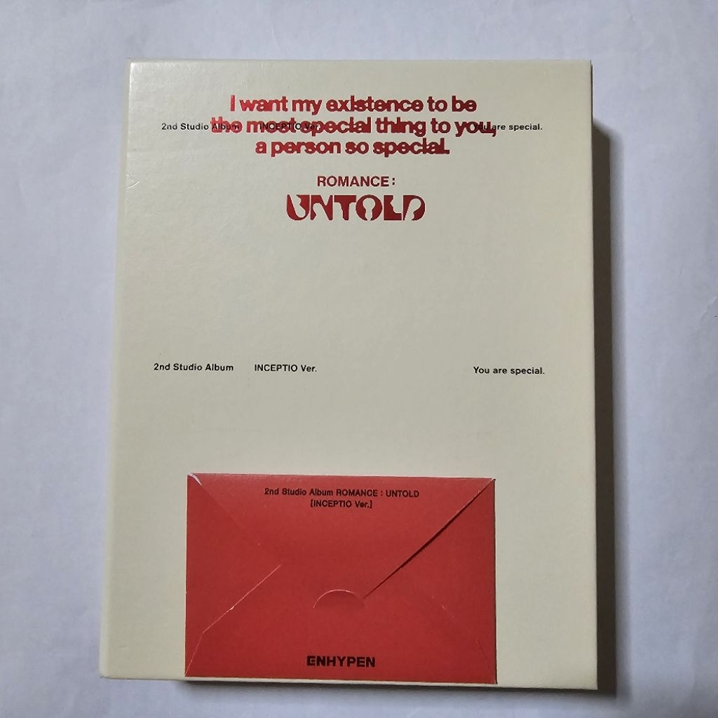 ENHYPEN ROMANCE: UNTOLD Album đầy đủ thứ 2 [INCEPTIO Ver.] Tình trạng tốt chưa đóng gói Không có thẻ