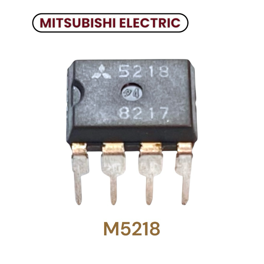 IC M5218 Dual Low-Noise Op-Amp DIP-8 | Mitsubishi đã qua sử dụng thay vì 4558 TL072 cho bộ khuếch đạ