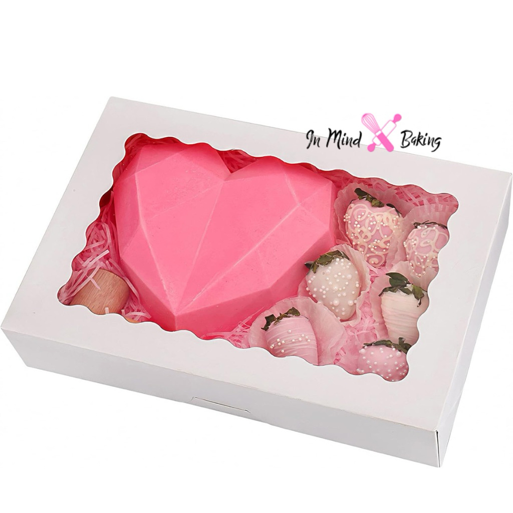 Hộp Kẹo Trắng Clear Cover Window AUTO POP-UP