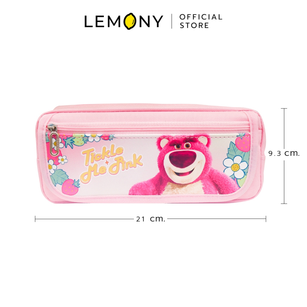 Hộp bút chì LEMONY Bộ sưu tập Lotso Bear Disney (Lotso-tickle tôi màu hồng)