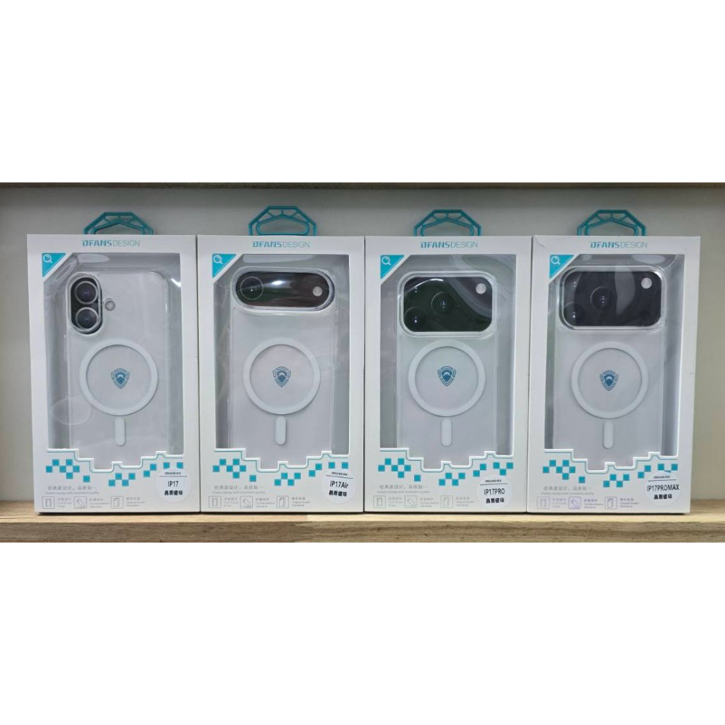 Ốp lưng trong suốt từ tính Dfans i17 / 17Air / 17Pro / 17Promax