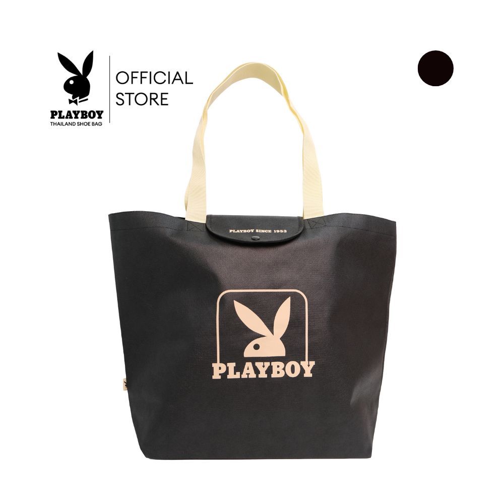 PLAYBOY Classic Tote Model Đa Năng Túi Mã ST-F253PB010-BK Đen