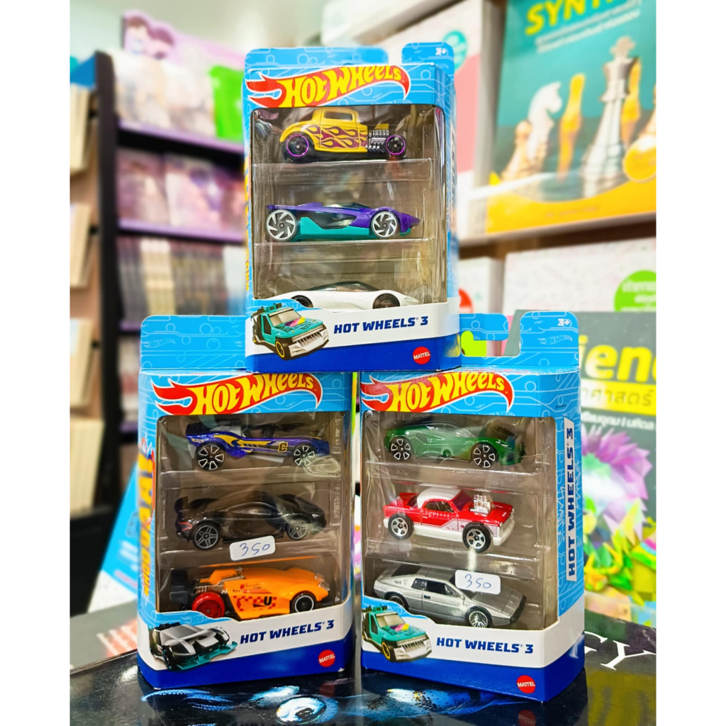 HW CAR PACK3 K5904 WDT HotWheel Reader Mô hình làng