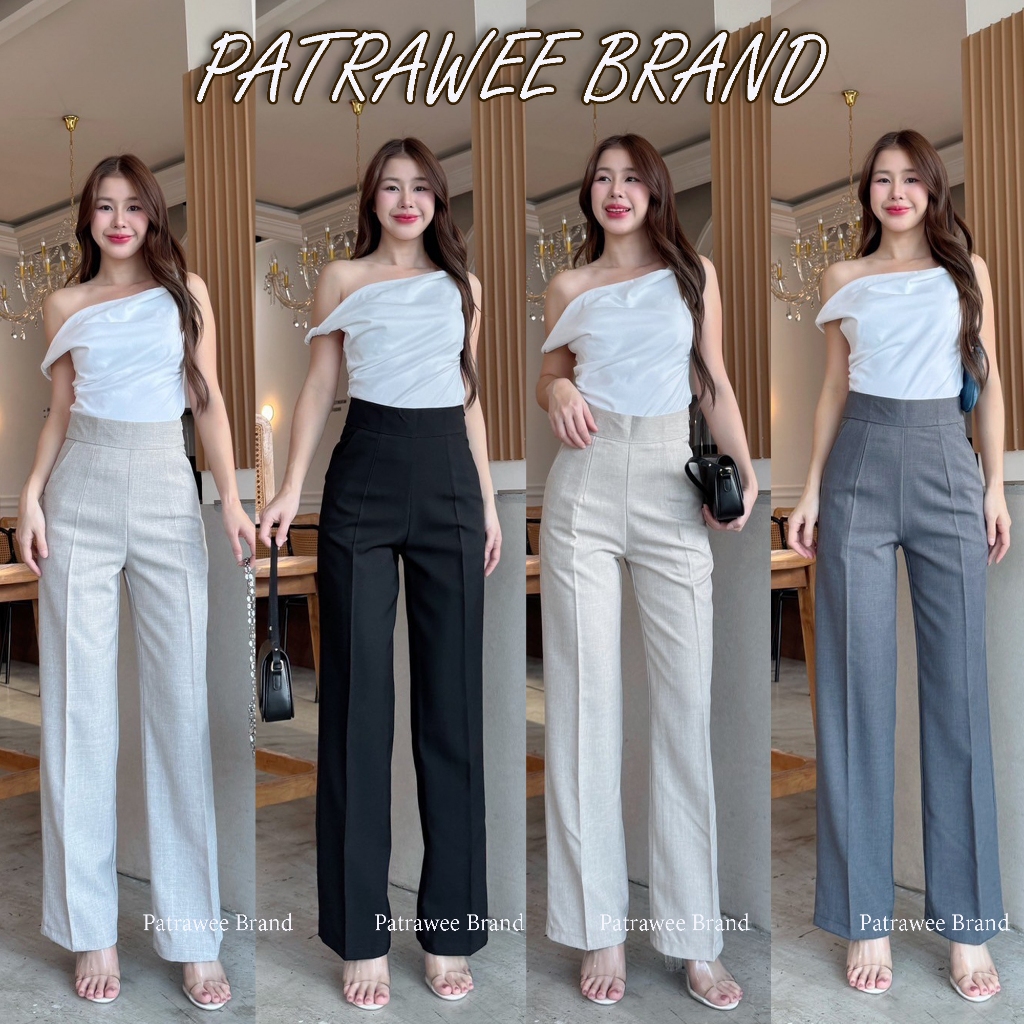 Patrawee P42 Quần ống thẳng cỡ trung có dây kéo bên cao