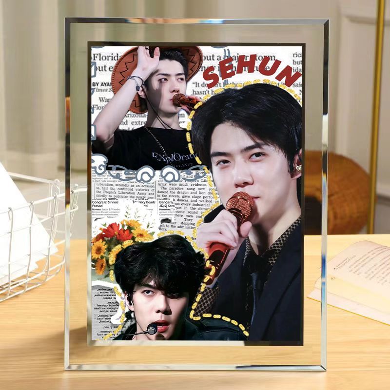 Oh Sehun Phiên bản Hàn Quốc Khung ảnh Gương Quà tặng Hình ảnh bàn sáng tạo EXO