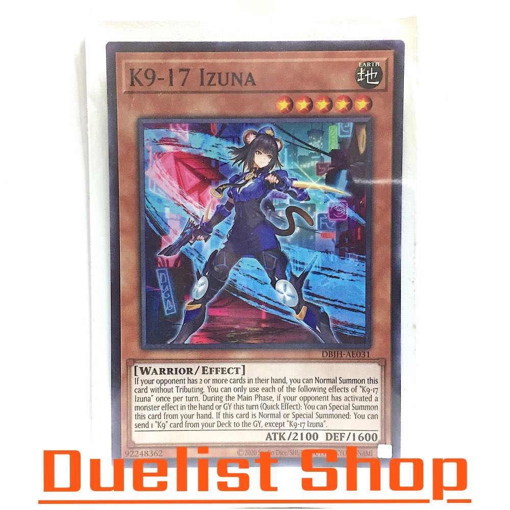 K9-17 Izuna (N P) Monster Earth Level5 [Chiến binh / Hiệu ứng] Set DBJH-AE031 Yu-Gi-Oh Thẻ OCG Châu 