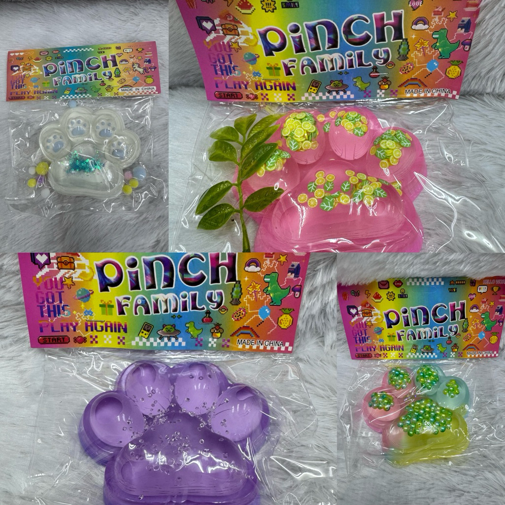 Fidget taba squishy / taba squishy Giảm Căng Thẳng Tím Pha Lê Mèo Móng Vuốt Đồ Chơi Áp Lực