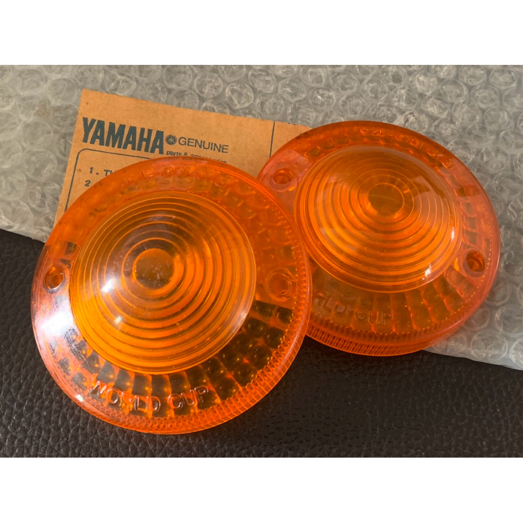 YAMAHA RX100 RX125 Ống kính che tín hiệu rẽ Công việc cũ 1 cặp Chất lượng tốt