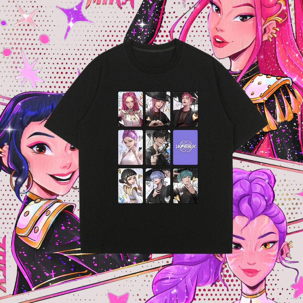 ❈ ้ 🍎 Kpop Demon Hunter, ❈ ้ 🍎 Hunter Man Women, ❈ ้ ❈ Áo thun họa tiết ban nhạc thần tượng Kpop khô
