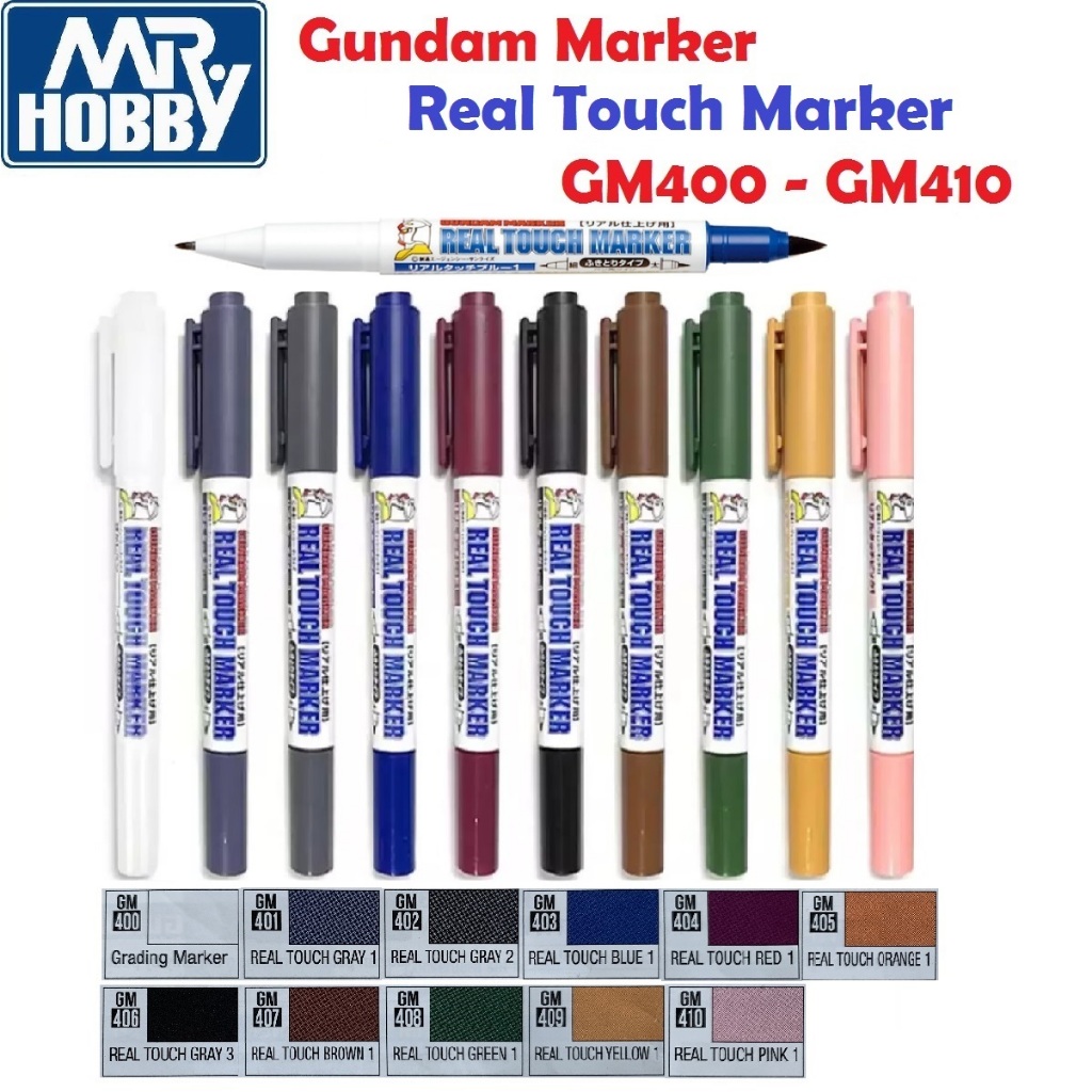 GSI Creos Mr Sở thích Gundam Marker GM400-GM410 Dòng bảng điều khiển Gunpla cảm ứng thực