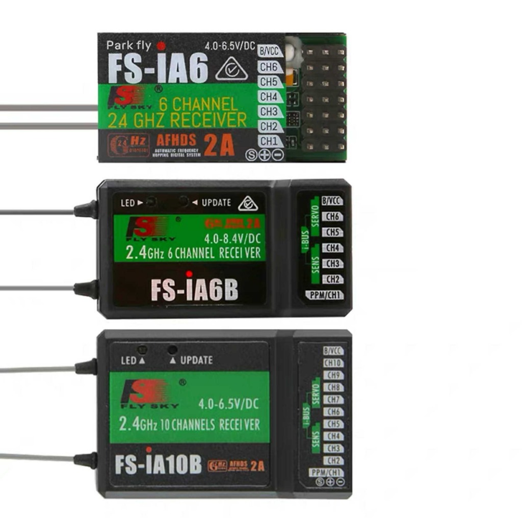 Bộ thu Flysky 2.4G FS-iA6 / iA6B / iA10B Tương thích với FS-i6 FS-i6X FS-i10 TH9X GT3C IT4S