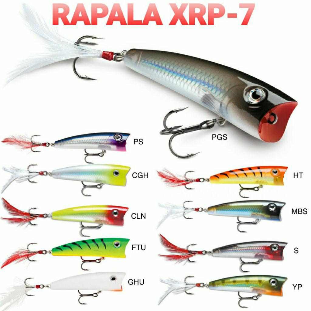 Thiết bị mồi giả câu cá RAPALA X-RAP POPER XRP-7 TỪ FINLAND Thương hiệu