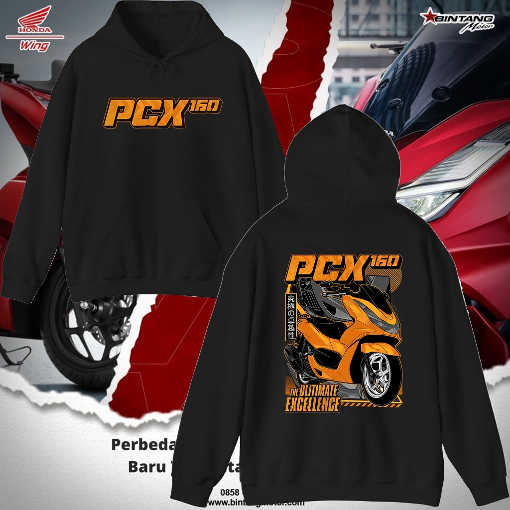 Crop T-Shirt Distro HONDA PCX 160 GRUNGE Họa Tiết Nam Nữ M-3XL Áo Khoác thoáng khí có thể giặt được
