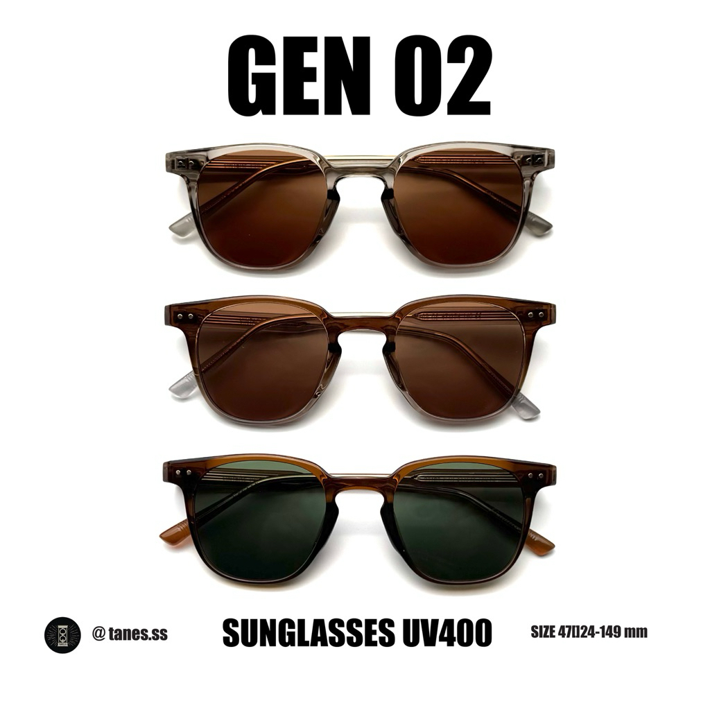 TANES.SS | MODEL GEN02 [SUNGLASSES UV400] SUNGLASSES có thể đeo mọi hình dạng khuôn mặt. UV400 Sử dụ