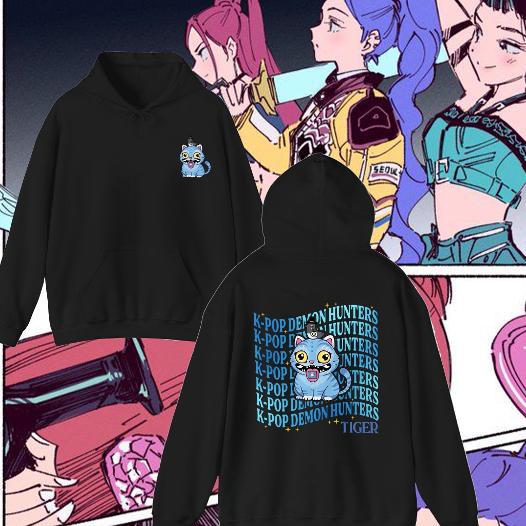 Baju ❈ ้ ❈ ้ 🇾 Kpop Demon Hunters baju Kpop Huntrix ❈ ้ ❈ ้ 🇾 Rumi Zoey Mira Huntrix Áo hoodie họa t