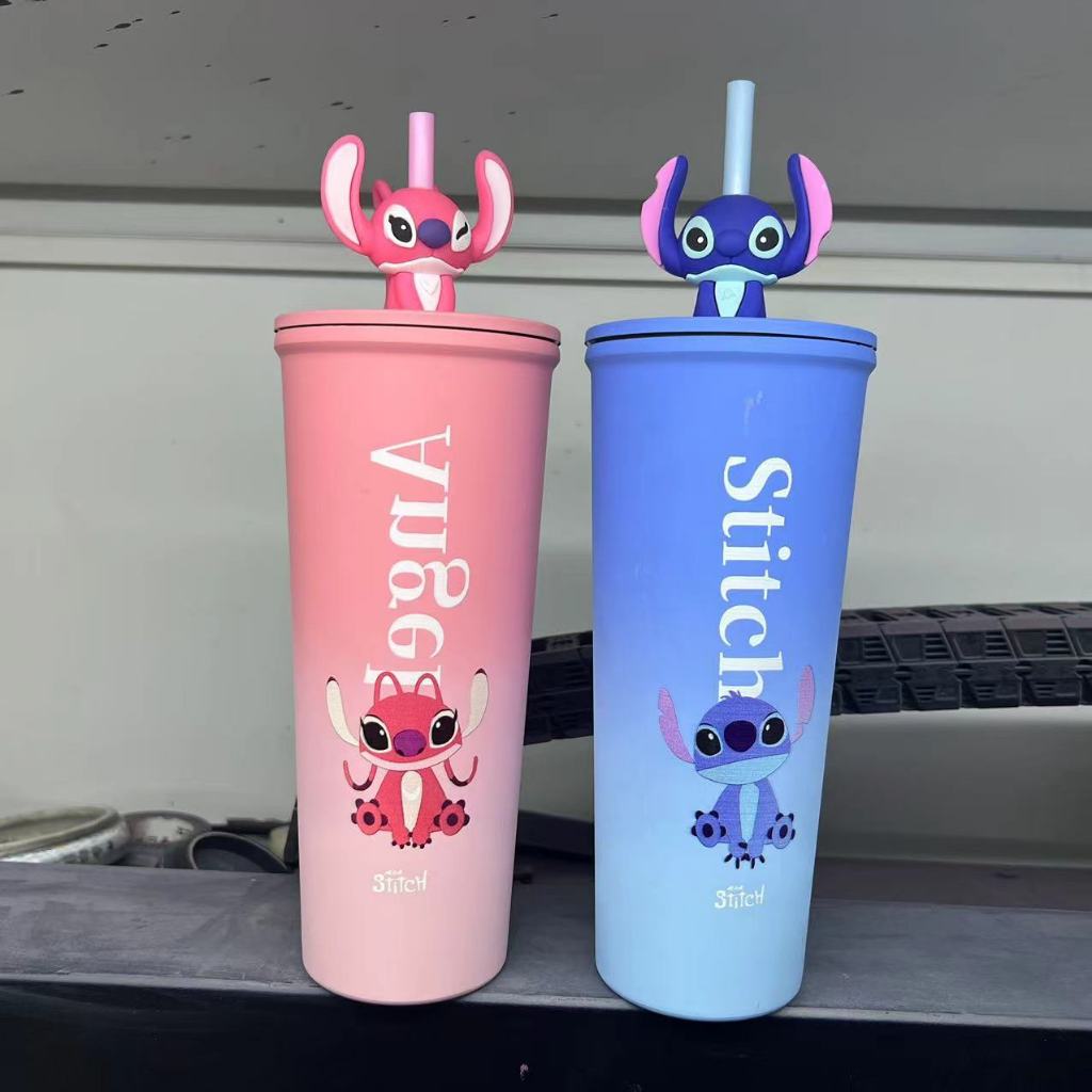 Chai nước bằng thép không gỉ Stitch Glass All Cafe & Angel 710ml Thương hiệu chính hãng từ Seven Ele