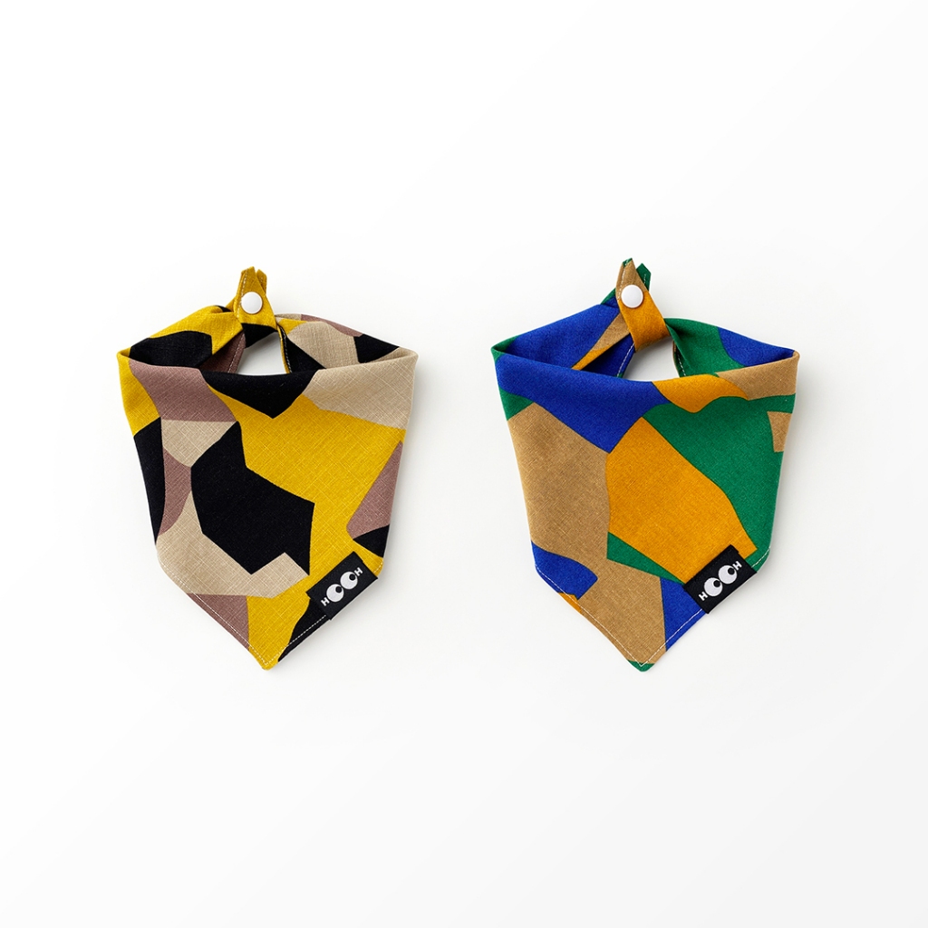HO.OH-Abstract Art Linen-Graphic Scarf Dog Cat