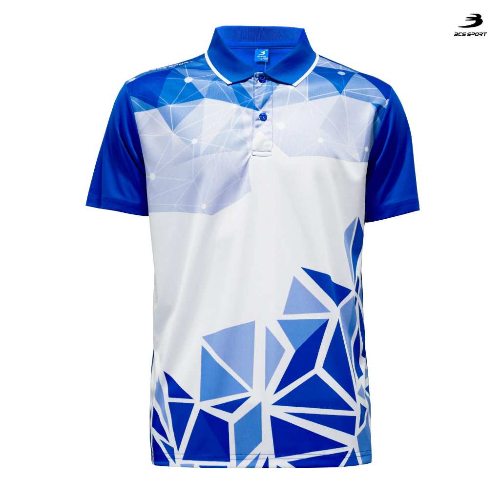 BCS SPORT In / Áo Sơ Mi Thể Thao POLO CỔ Vỏ Thể Thao Màu Xanh UNISEX Vải MICRO PLUS + Mã J9026 / J90