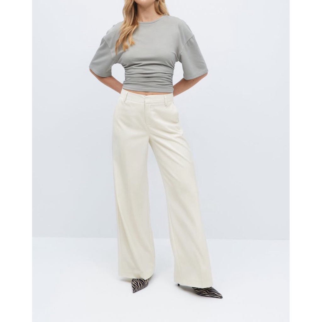 Quần dài GINATRICOT dành cho công việc WIDE-LEG Style WIDE LEG SUIT TROUSERS (C070)