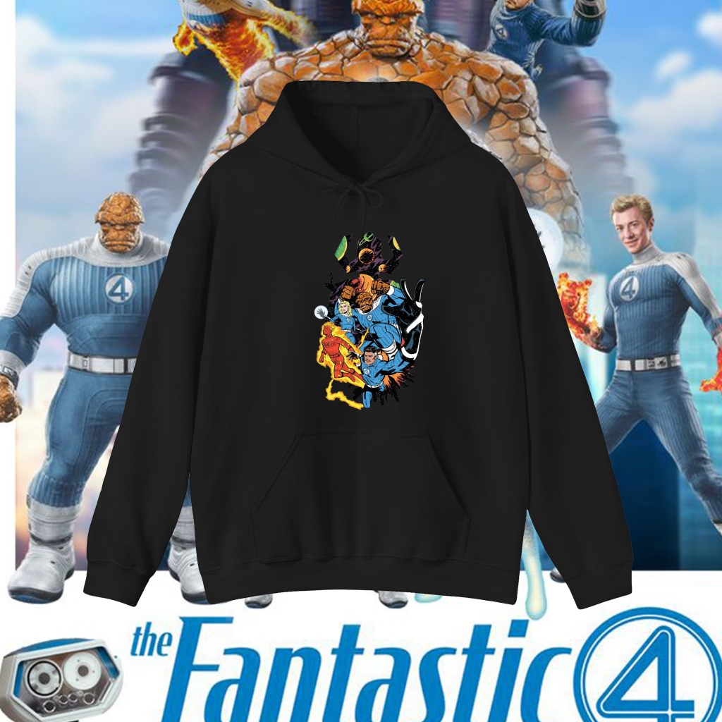 Áo Hoodie dài tay bốn tuyệt vời: Phim bước đầu tiên Gia đình lớn Pedro Pascal Plays Richard 's Iron 