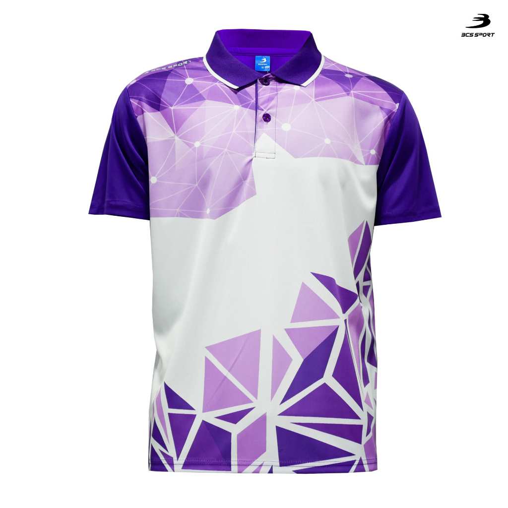 BCS SPORT In / Áo Sơ Mi Thể Thao POLO CỔ Vỏ Thể Thao Tím UNISEX MICRO PLUS + Mã Vải J9026 / J9028 PO