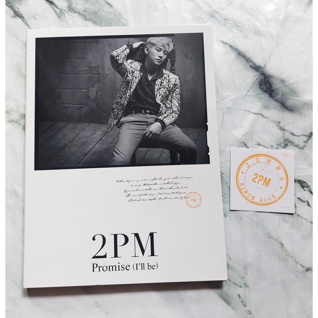 Album Nhật Bản 2PM-Promise (I 'll be) Junho Cover Version Unpacked No Kpop CD Card