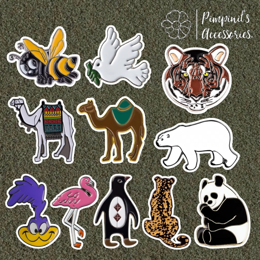 Shop: BEE PANDA CAMEL và Bộ trâm cài TIGER | & Bộ Pin Men.