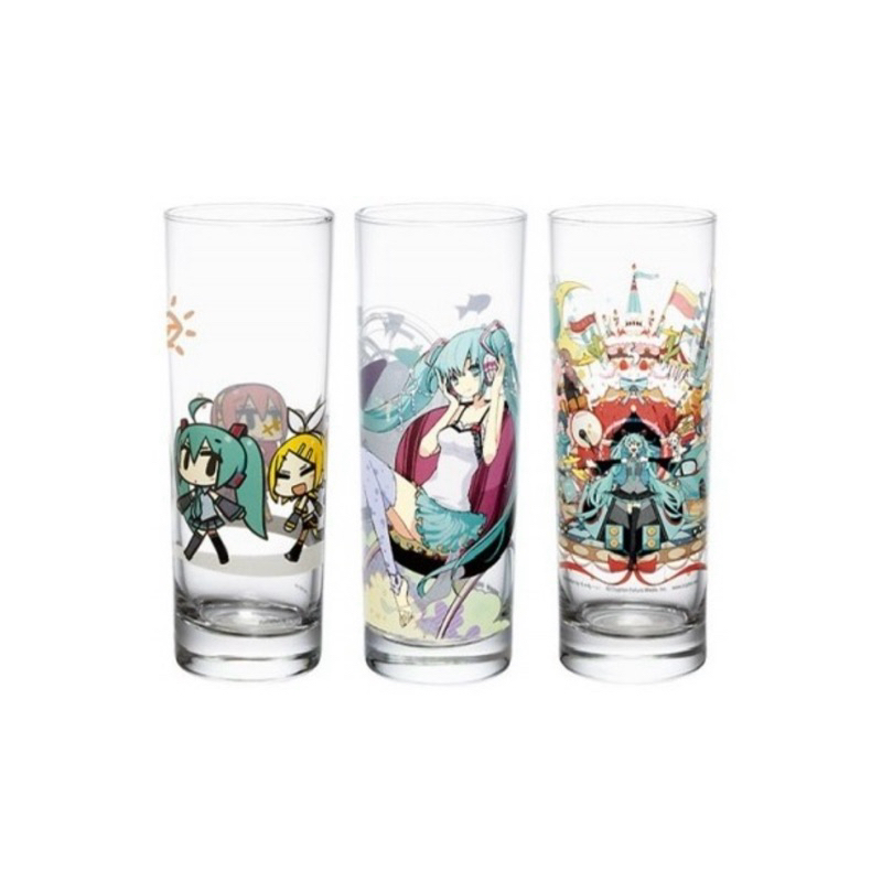 ♈ ้ 🇾 ❈ ❈ [Happy Kuji Hatsune Miku FamilyMart Đồng phục E Prize Gin Glass]