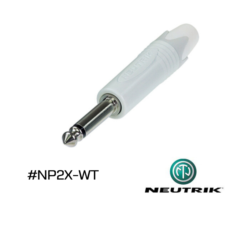 Đầu Jack Mono Trắng Neutrik Nutrile NP2X-WT NP2XBWT