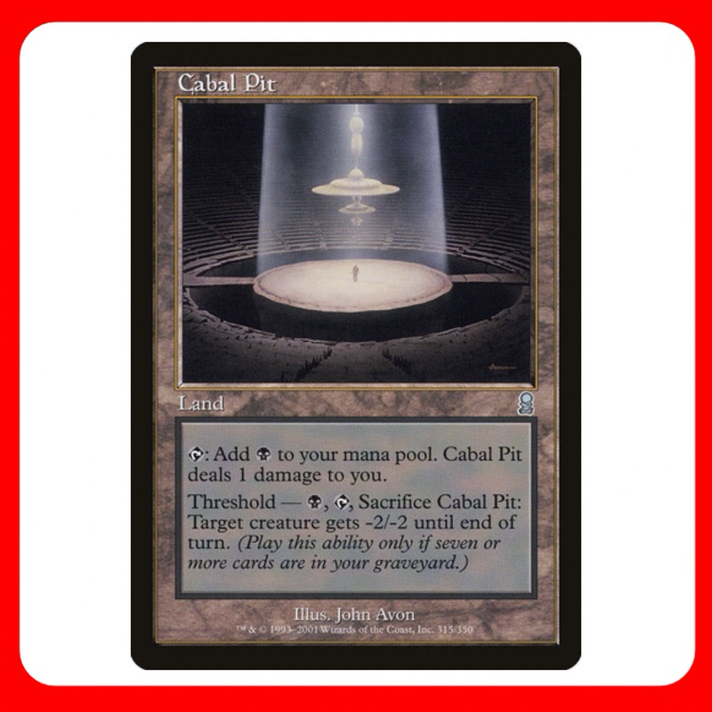 [MTG] Cabal Pit [OD] [LAND] [UNCOM] [THƯỜNG] [ENG] (Thẻ ma thuật / Tập hợp ma thuật) [EDH]